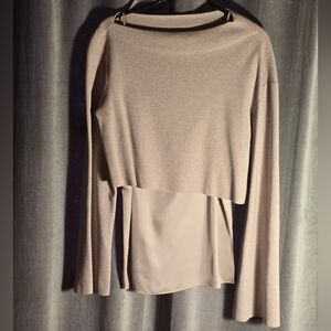 Theory Tan Sweatshirt with Timeless Style